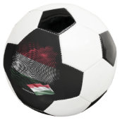 Ungarn-Flagge Fußball (Dreiviertel)