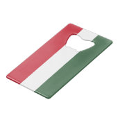 Ungarn-Flagge Geldbeutel Flaschenöffner (Vorderseite Schrägansicht)
