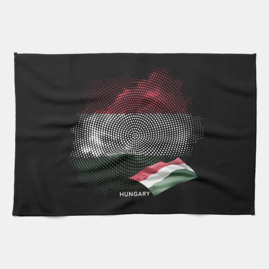 Ungarn-Flagge Geschirrtuch (Horizontal)