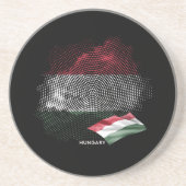 Ungarn-Flagge Getränkeuntersetzer (Vorne)