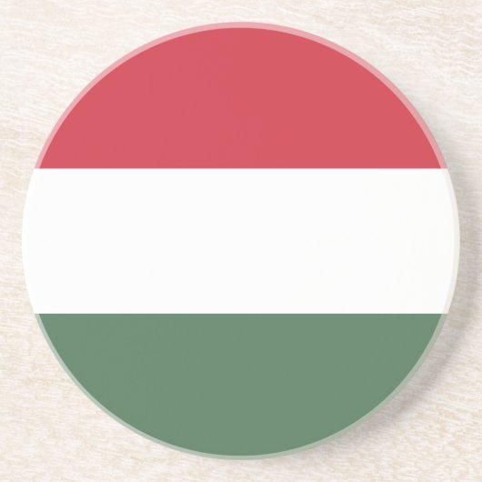Ungarn-Flagge Getränkeuntersetzer (Vorne)