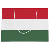Ungarn-Flagge Große Geschenktüte (Vorderseite)