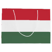 Ungarn-Flagge Große Geschenktüte (Rückseite)