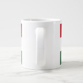 Ungarn-Flagge individuell Jumbo-Tasse (Rückseite)