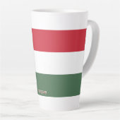 Ungarn-Flagge individuell  Milchtasse (Rechte Ecke)