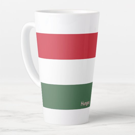 Ungarn-Flagge individuell  Milchtasse (Linke Ecke)