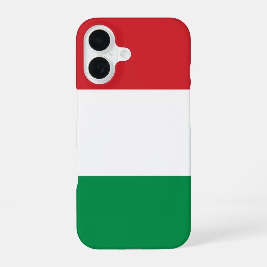 Ungarn-Flagge iPhone 16 Hülle (Rückseite)