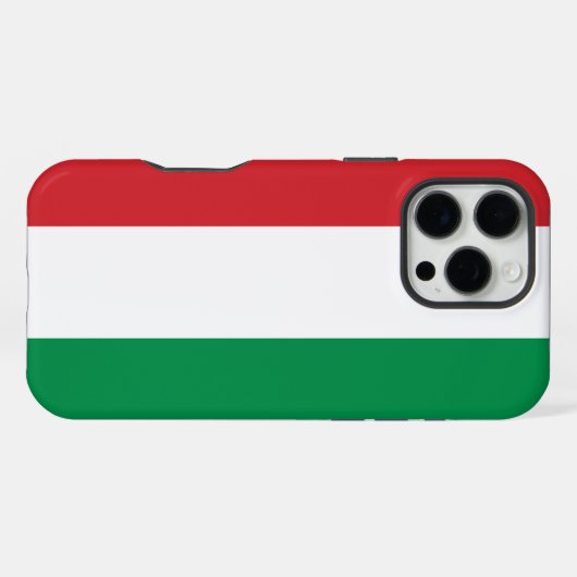 Ungarn-Flagge iPhone Hülle (Rückseite (Horizontal))