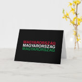 UNGARN Flagge Karte (Gelbe Blume)