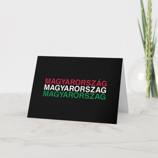 UNGARN Flagge Karte (Vorderseite)