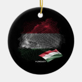 Ungarn-Flagge Keramik Ornament (Vorne)