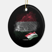 Ungarn-Flagge Keramik Ornament (Links)