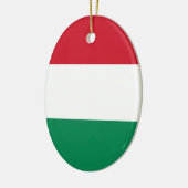 Ungarn-Flagge Keramikornament (Links)