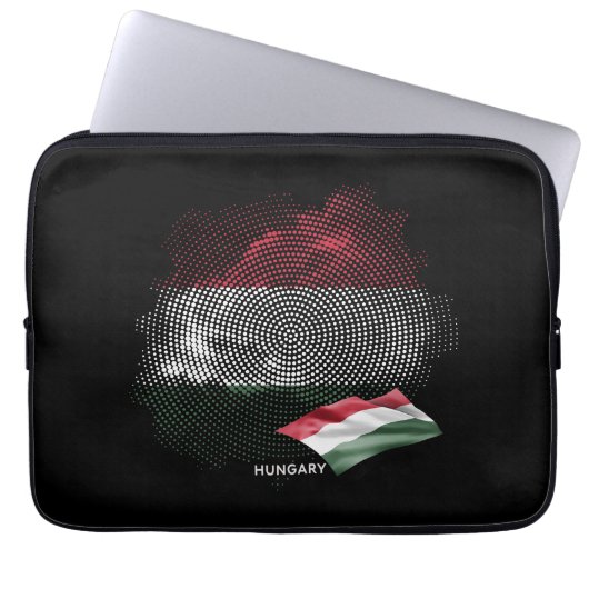 Ungarn-Flagge Laptopschutzhülle (Vorderseite)