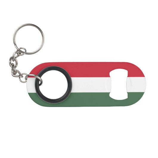 Ungarn-Flagge Mini Flaschenöffner (Vorderseite (Horizontal))