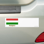 Ungarn-Flagge mit Namen Autoaufkleber (Auf Auto)