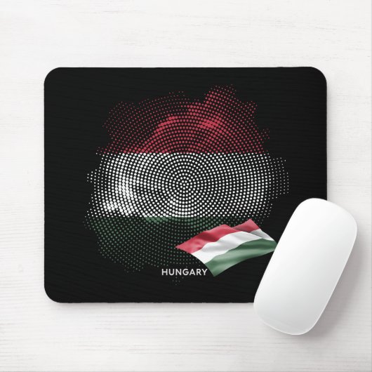 Ungarn-Flagge Mousepad (Mit Mouse)