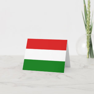 Ungarn-Flagge Notizkarte Karte