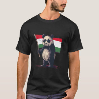 Ungarn-Flagge Panda-Bär Ungarische Wurzeln Ungaris T-Shirt