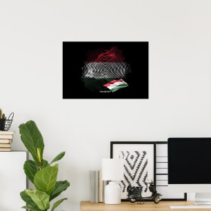 Ungarn-Flagge Poster