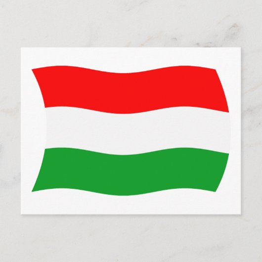 Ungarn Flagge Postkarte (Vorderseite)