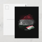 Ungarn-Flagge Postkarte (Vorne/Hinten)