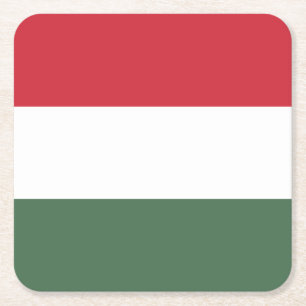 Ungarn-Flagge Rechteckiger Pappuntersetzer