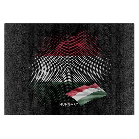 Ungarn-Flagge Schneidebrett (Vorderseite)