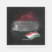 Ungarn-Flagge Serviette (Vorderseite)