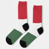 Ungarn-Flagge Socken (Linkes Detail)