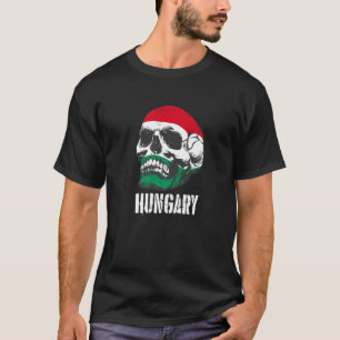 Ungarn Flagge Totenkopf Ungarischer Stolz Patrioti T-Shirt