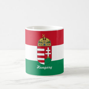 Ungarn-Flaggen-Tasse Kaffeetasse