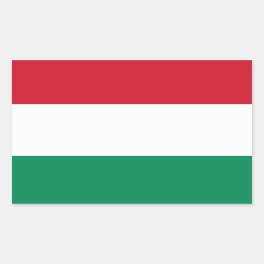 Ungarn Flaggenkleber* Rechteckiger Aufkleber (Vorderseite)