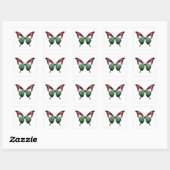 Ungarn Frack Butterfly Flag Sticker (Blatt)
