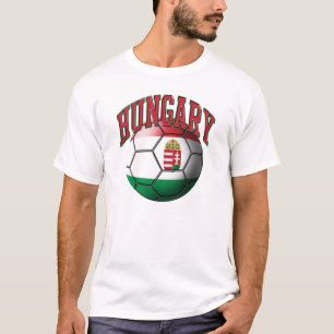 Ungarn-Fußball-Ball-T - Shirt
