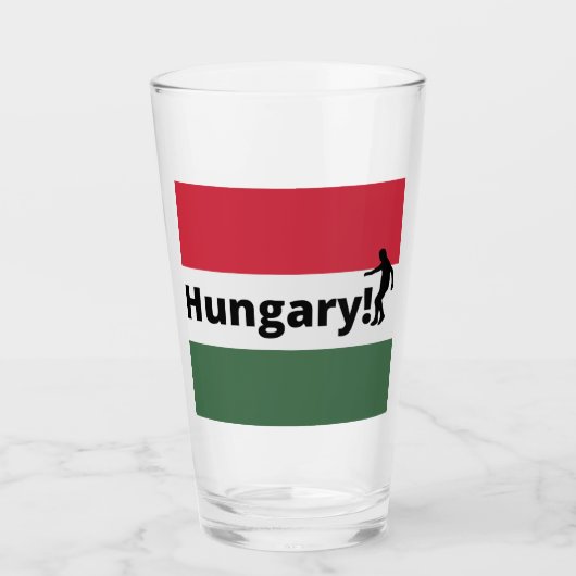 Ungarn Fußball Glas (Vorderseite)