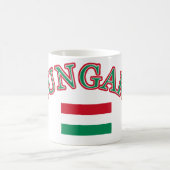 Ungarn-Fußballentwurf Kaffeetasse (Mittel)
