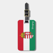 Ungarn Gepäckmarken, patriotische ungarische Flagg Gepäckanhänger (Vorderseite vertikal)