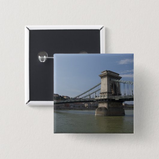 Ungarn, Hauptstadt Budapest. Geschichte 3 Button (Vorne & Hinten)