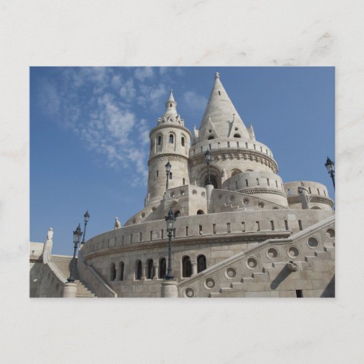 Ungarn, Hauptstadt Stadt Budapest. Buda, Schloss 2 Postkarte (Vorderseite)