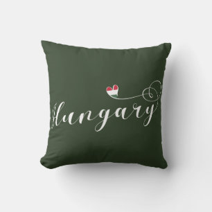 Ungarn Heart Throw Cushion, Ungarisch Kissen