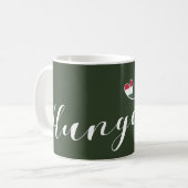 Ungarn Herzliche Tasse, Ungarisch Kaffeetasse (Vorderseite Links)