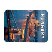 Ungarn Illustration Reise Kunst Vintage Magnet (Horizontal)