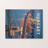 Ungarn Illustration Reise Kunst Vintage Puzzle (Horizontal)