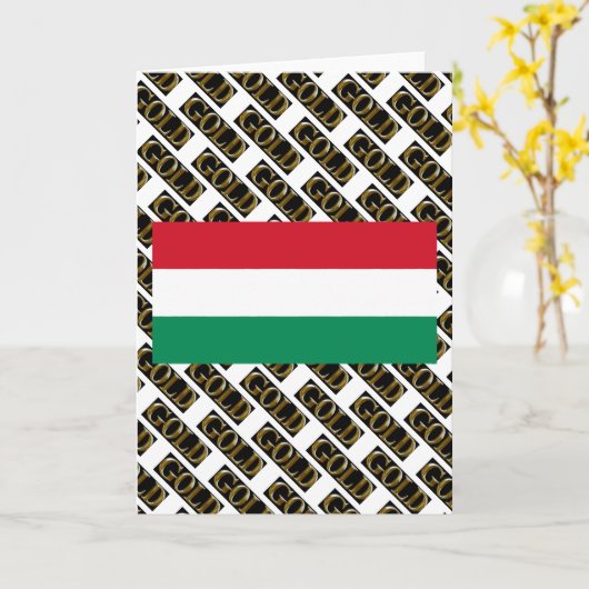 UNGARN KARTE (Gelbe Blume)