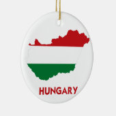 UNGARN-KARTE KERAMIKORNAMENT (Rechts)