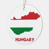 UNGARN-KARTE KERAMIKORNAMENT (Links)