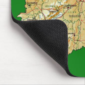 Ungarn-Karte Mousepad (Ecke)