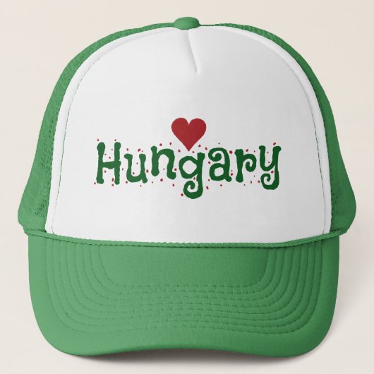 Ungarn Liebe hats Truckerkappe (Vorderseite)