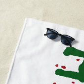 Ungarn Liebe individuelle Name Strandtuch (Beispiel)